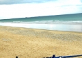 Bateau &eacute;chou&eacute; sur une plage de Bretagne
